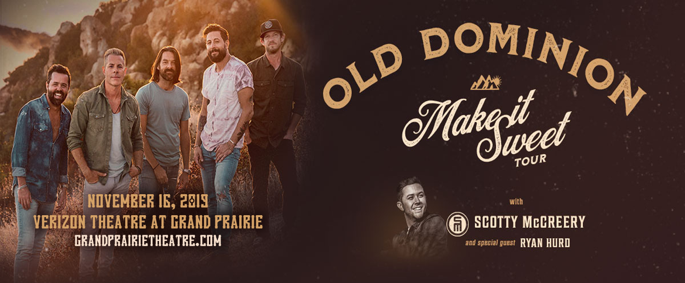 Old Dominion Tickets 16th November Texas Trust CU Theatre